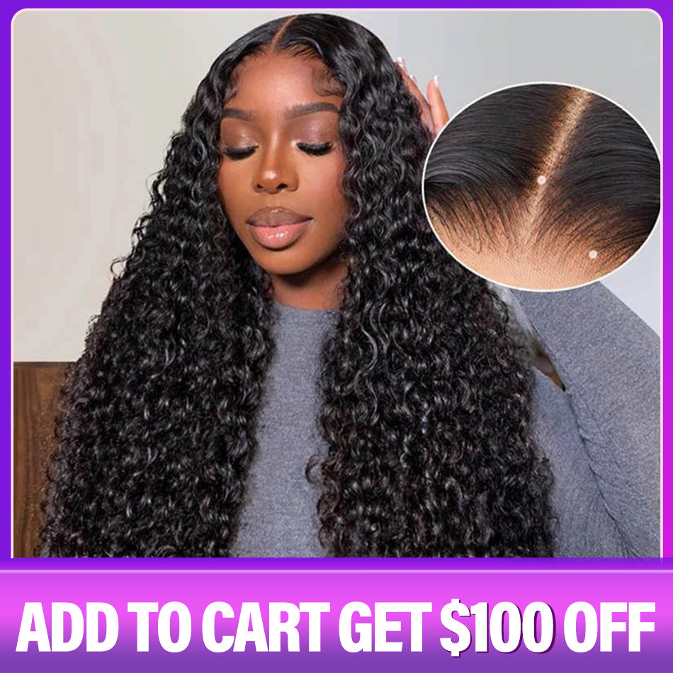 ❤️NEW ❤️ NATURAL Curly deals 100% Human Hair HD Lace front Wig 24”