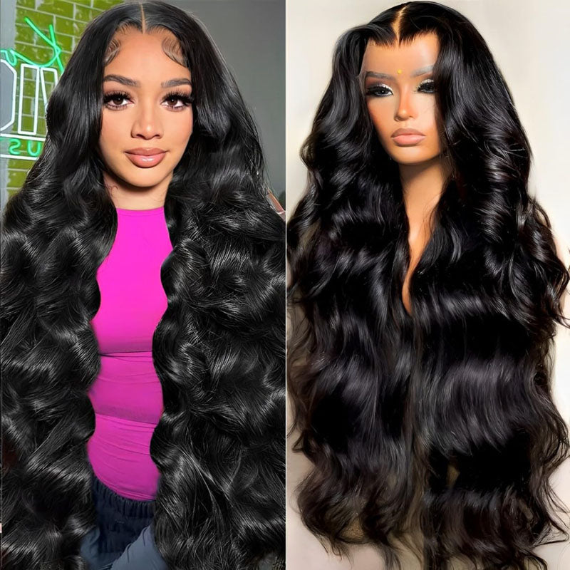 Virgin Only Black 24 Inches shops Human Hair Wig