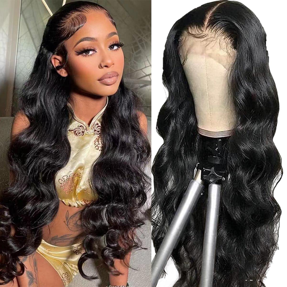 Body wave round part lace popular wig