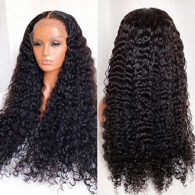 180% density Malaysian Virgin curly wig