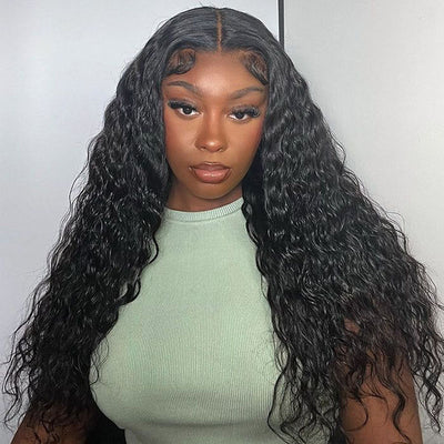 water wave wigs 13x4 hd lace front human hair wigs 