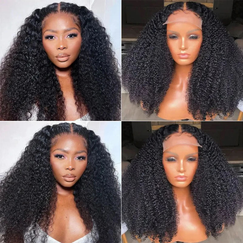 kinky curly lace front wigs