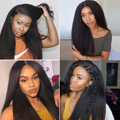 Modern Show Yaki Straight Human Hair Weave 3 Bundles Virgin Real Human Hair Extensions for Women