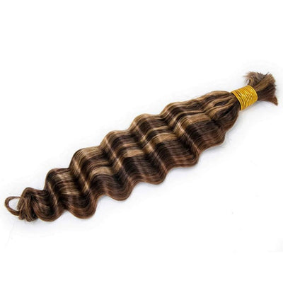 Deep Wave Curly p4/27/30 Mix Color Blend For Boho Braid No Weft Braiding Human Hair
