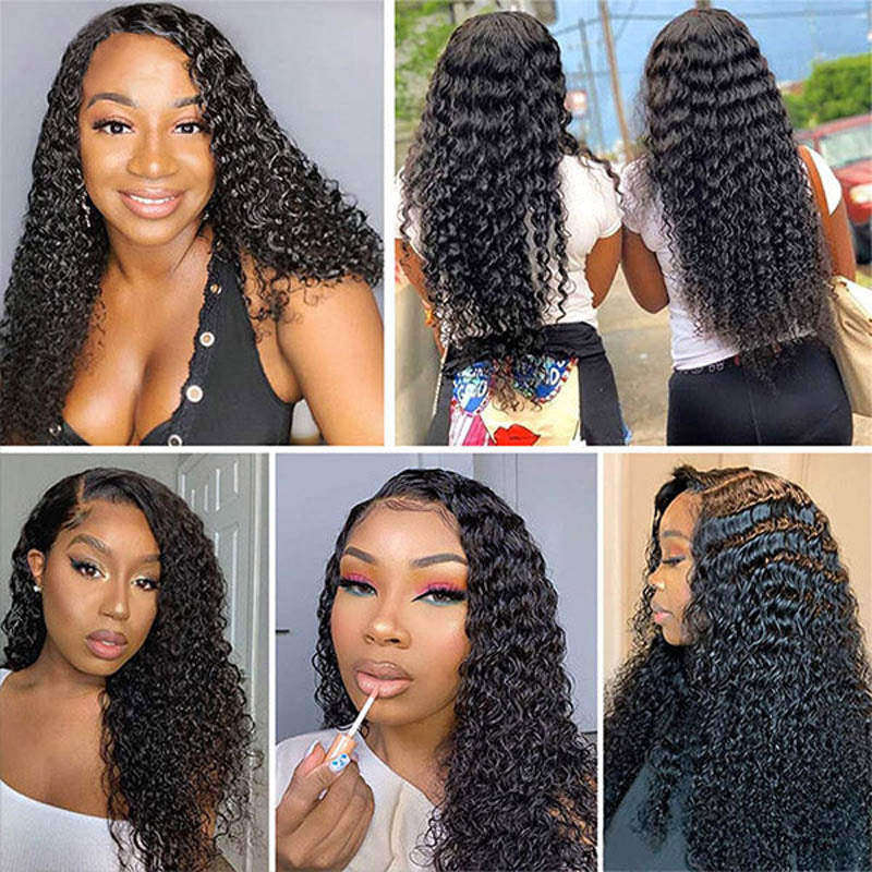 curly 2*6 lace closure with human hair 