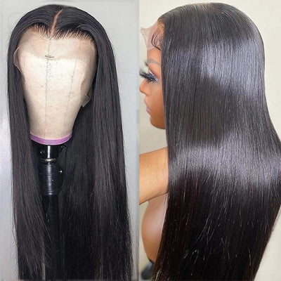 Brazilian remy hair straight hd lace front wig 