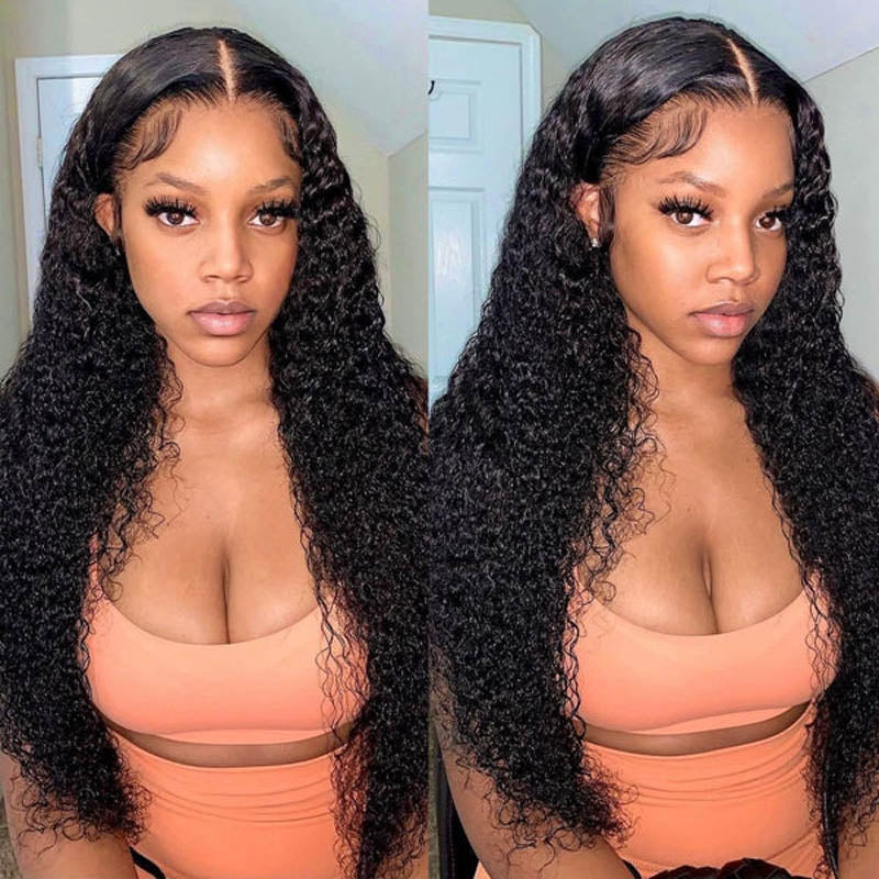  Curly Hair 4 Bundles With 2X6 Closure