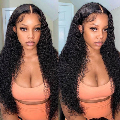  Curly Hair 4 Bundles With 2X6 Closure