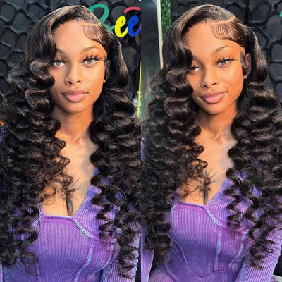 Modern Show Hair Loose Wave Lace Wig Human Hair Lace Front Wigs For Black Women