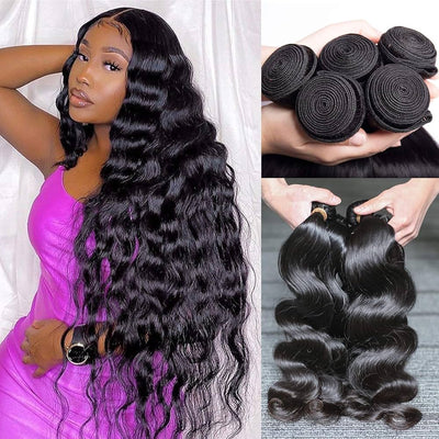 Body Wave 4 Bundles 100% Brazilian Virgin Human Hair