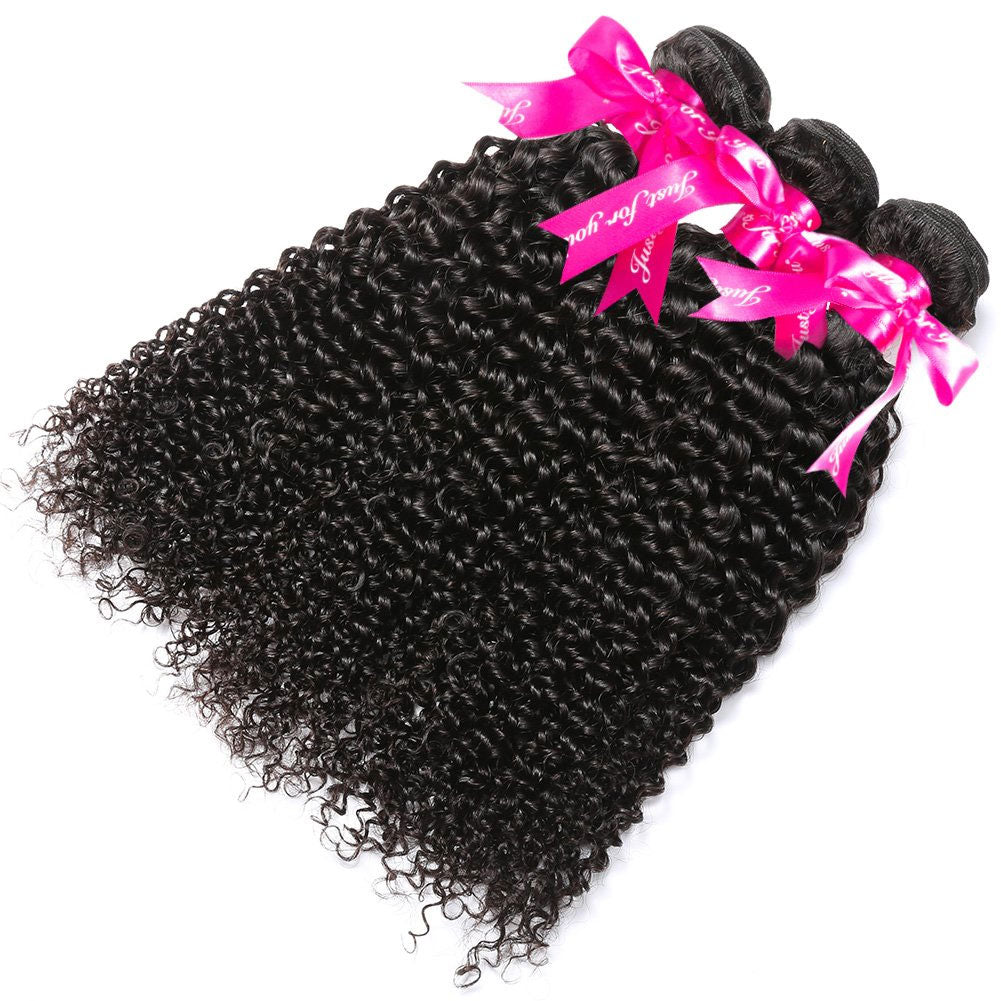 Kinky Curly 3 Bundles 100% Brazilian Virgin Human Hair