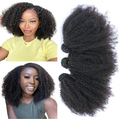 Kinky Curly 3 Bundles 100% Brazilian Virgin Human Hair