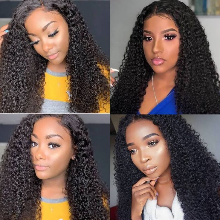 Modern Show Long Glueless U Part Wig Kinky Curly Natural Scalp Human Hair Wigs Without Leave Out