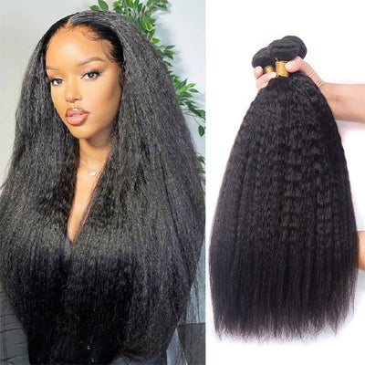 Yaki Straight 3 Bundles 100% Brazilian Virgin Human Hair