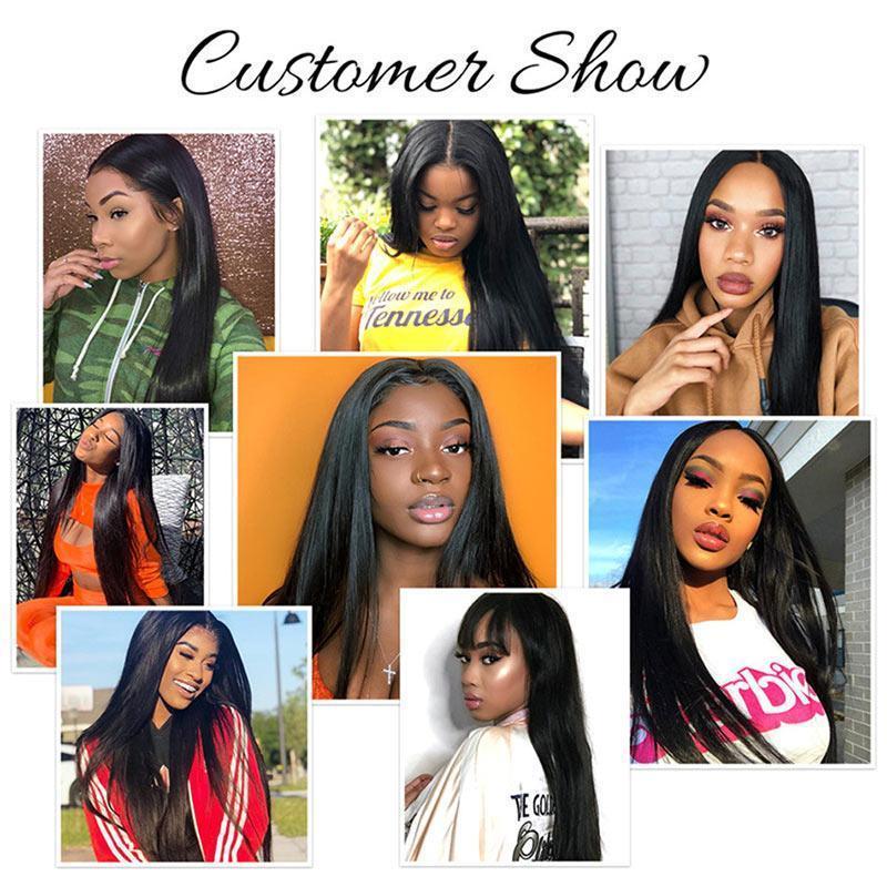 30 Inch Straight Lace Front Wigs Human Hair 4x4 Closure Wigs Human
