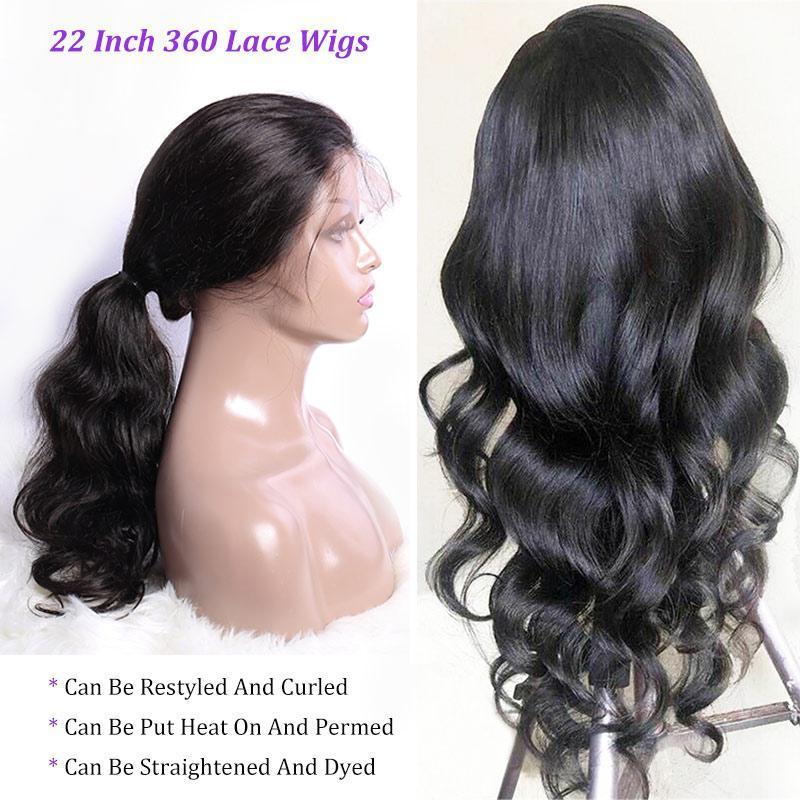 360 sale lace frontal human hair wigs loose body wigs 150% density