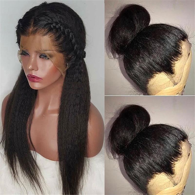 Yaki kinky straight full lace front discount wig