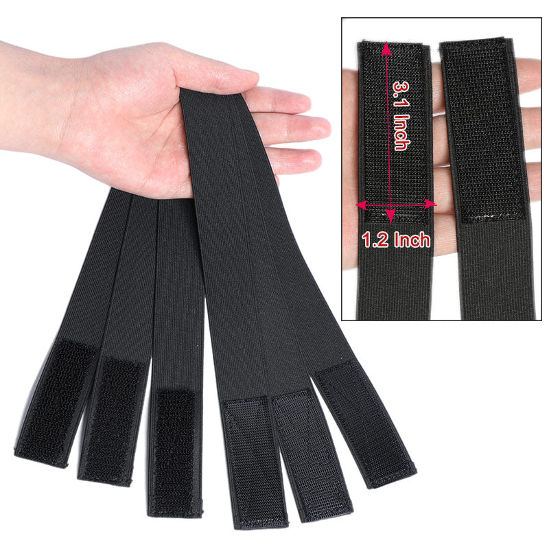 Leeven 5 Pcs Adjustable Elastic Band for Wigs With Hooks Black Adjustable  Straps Black Elastic Wig Band for Wigs/Lace Frontal/Lace Closure/Bra Making